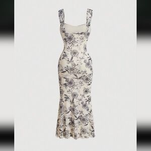 Floral Print Sleeveless Dress